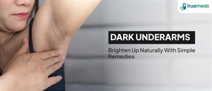 How do you get rid of dark underarm stains