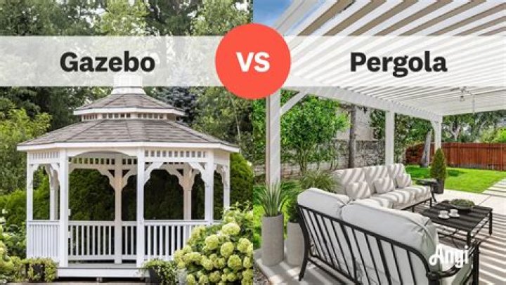 What is the difference between a pergola and a pavilion